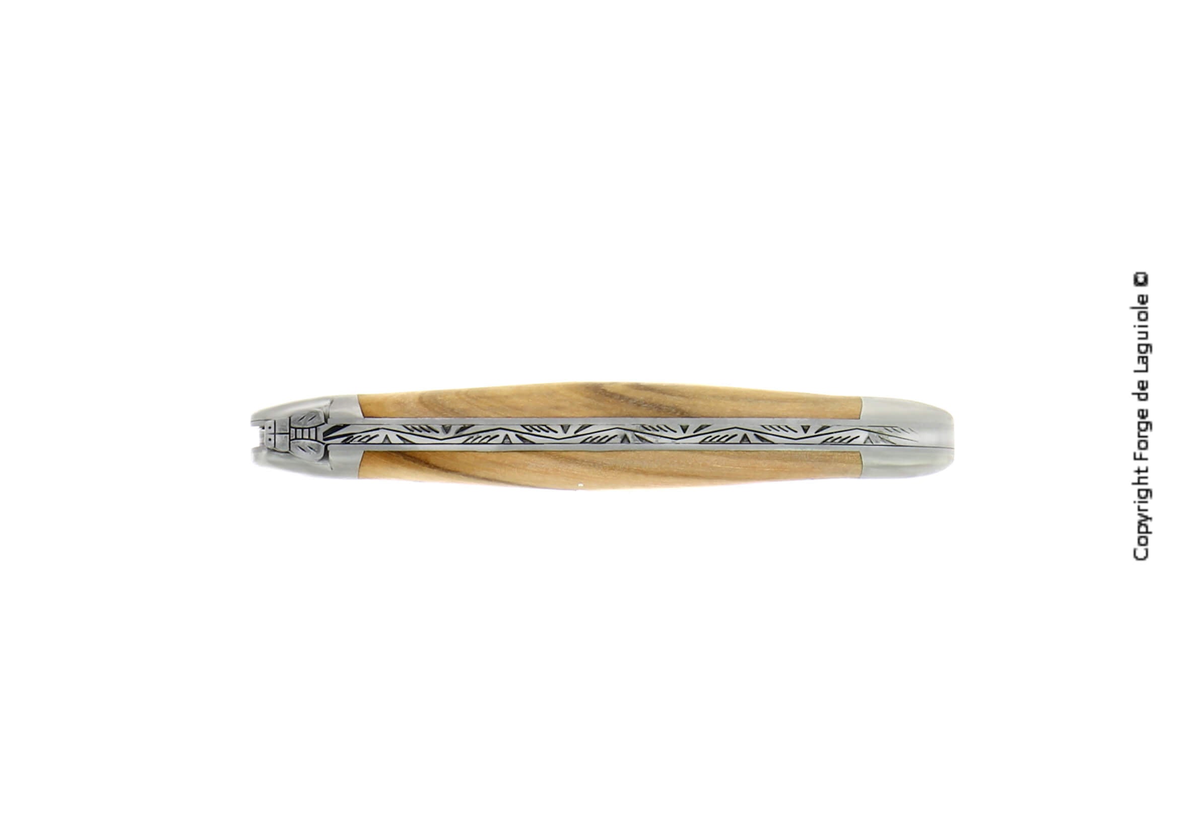 Forge de Laguiole Lommekniv 11 cm | Oliventræsskaft & Satinfinish