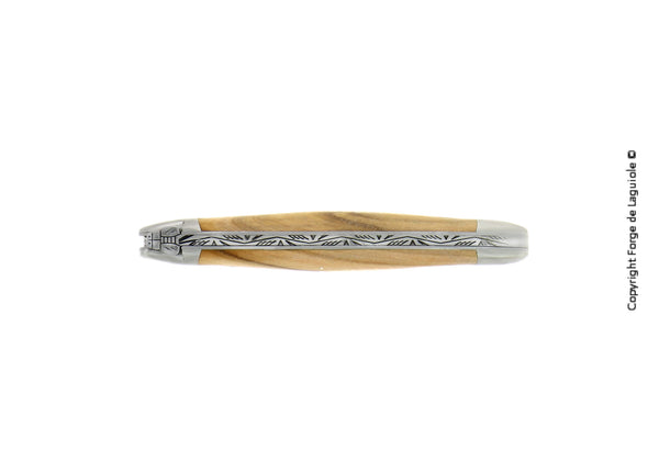 Forge de Laguiole Lommekniv 11 cm | Oliventræsskaft & Satinfinish
