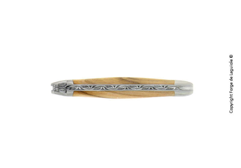 Forge de Laguiole Lommekniv 11 cm | Oliventræsskaft & Satinfinish