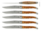 Forge De Laguiole Juniper-håndtag - Satinmat klinge i rustfri stål
