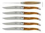 Forge De Laguiole oliventræshåndtag og satinfinish

