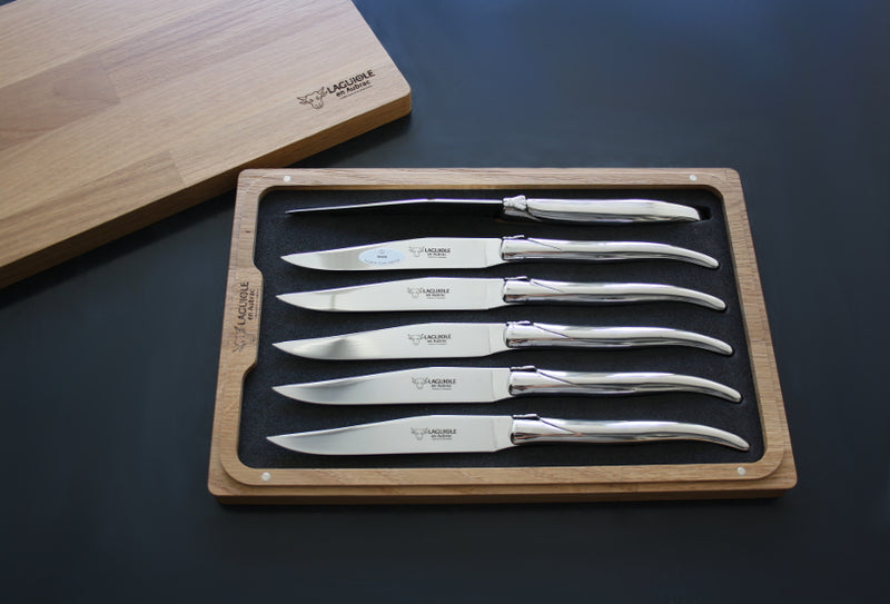Laguiole En Aubrac Steakknive i Poleret Stål