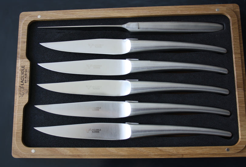 Laguiole En Aubrac Grillknive i Mat Rustfrit Stål
