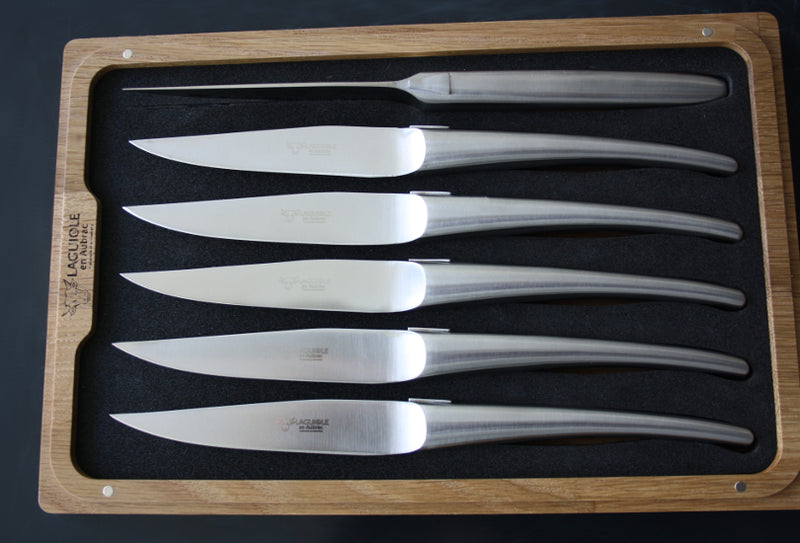 Laguiole En Aubrac Grillknive i Mat Rustfrit Stål
