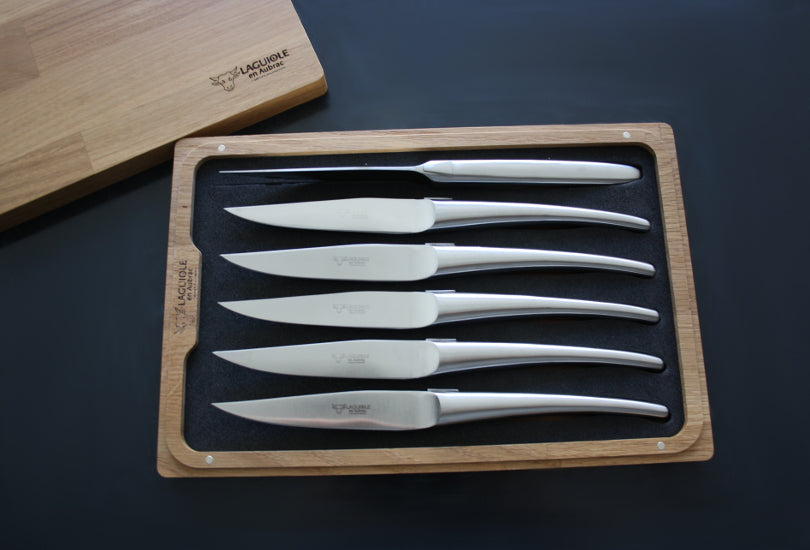 Laguiole En Aubrac Grillknive i Mat Rustfrit Stål
