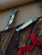 Gavesæt - Aubrac Kohorn - Sommelierkniv og Foldekniv - Forge De Laguiole