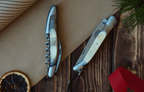 Gavesæt - Aubrac Kohorn - Sommelierkniv og Foldekniv - Forge De Laguiole