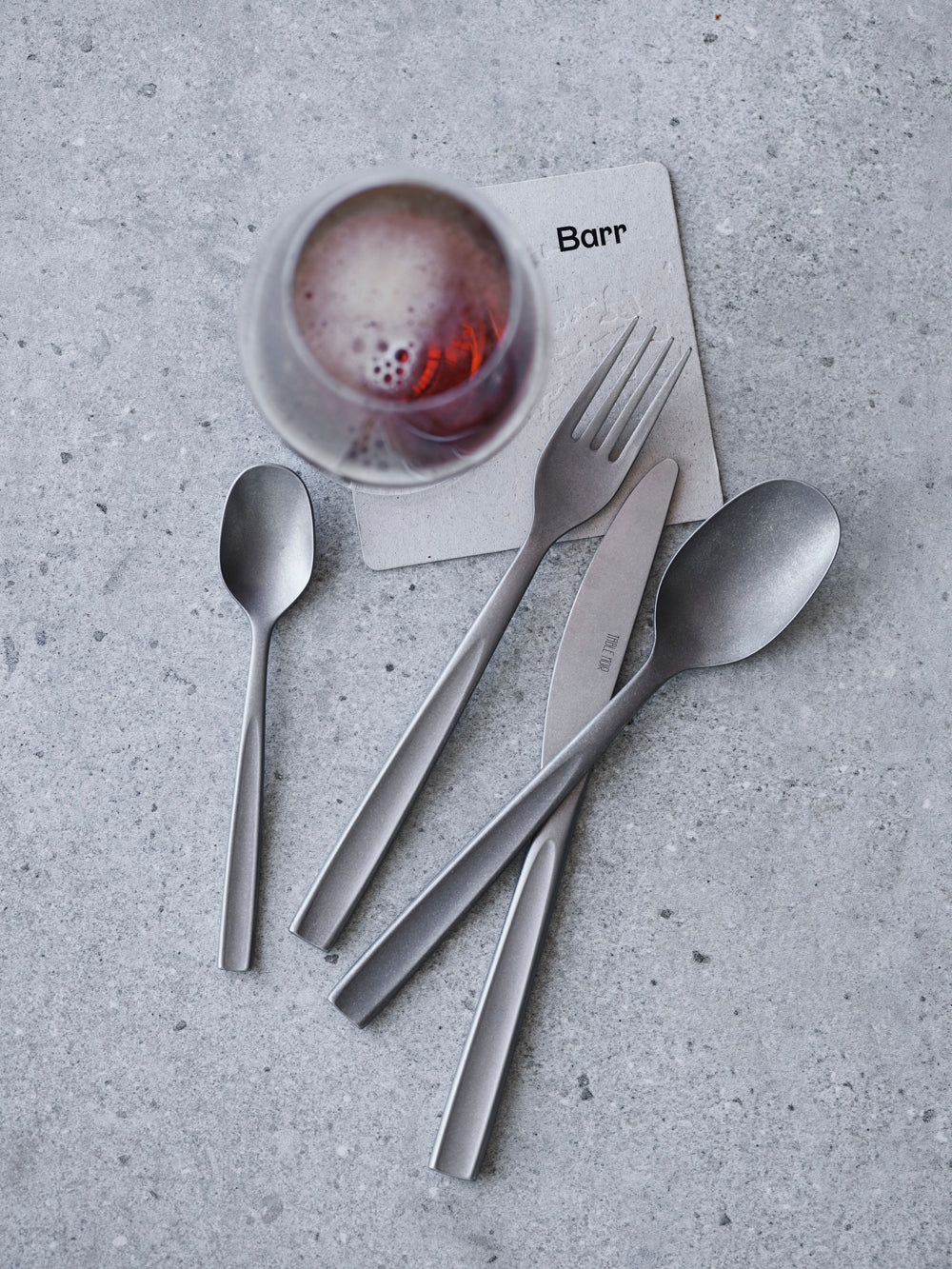 Table Noir - Barr Bestik med stenvasket finish