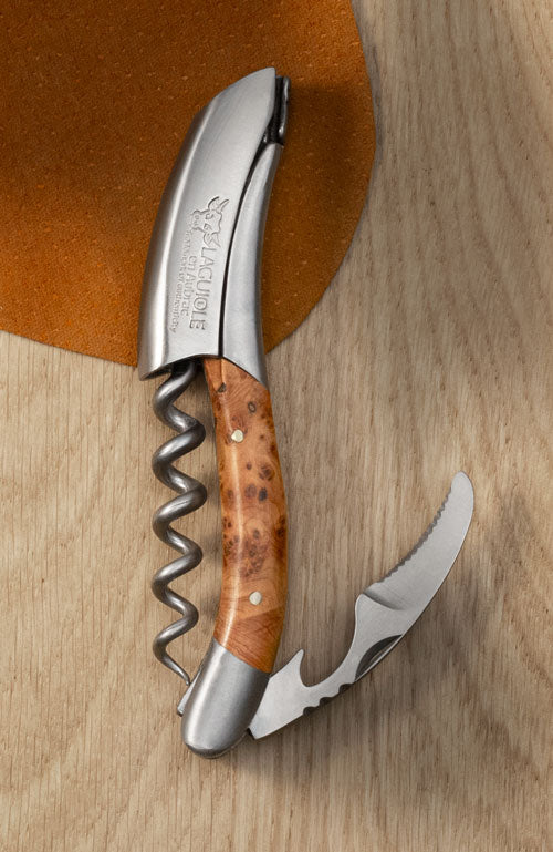 Laguiole En Aubrac Sommelier protprækkker | Enebærtræ & Satinfinish