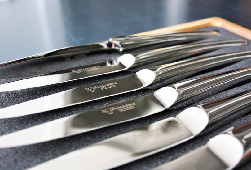 Laguiole En Aubrac Steakknive i Poleret Rustfrit Stål